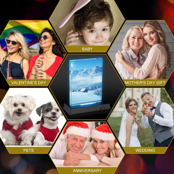 Personalized Crystal with Colorful LED Base Gifts – Custom Gift for Any Occasions. - Image 3