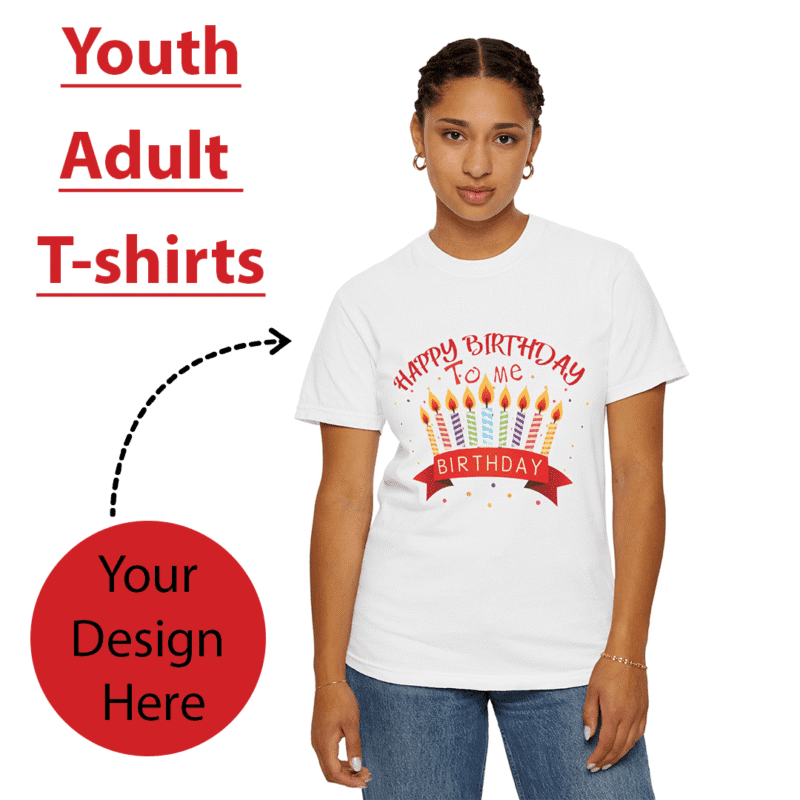 white sublimation t-shirt personalized custom design