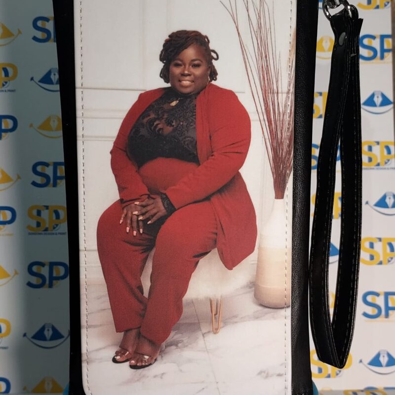 Custom Photo Women’s Wallet – Personalized Chain Purse, Makeup Bag