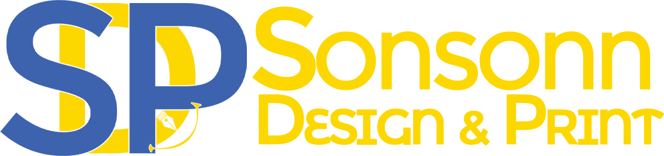 Sonsonn Design & Print official logo — custom printing and design studio for apparel, metal prints, mugs, and more. From Vision to Life.