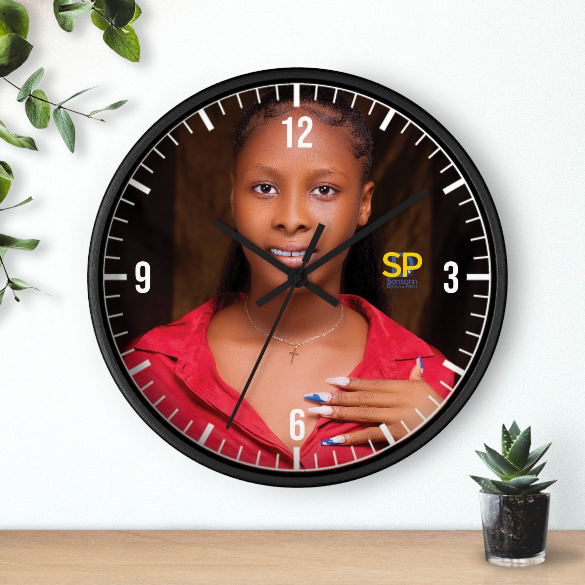 Personalized Photo Wall Clock with Your Picture 1 personalized photo wall clock custom sublimation wall clock photo wall clock gift custom clock with photo