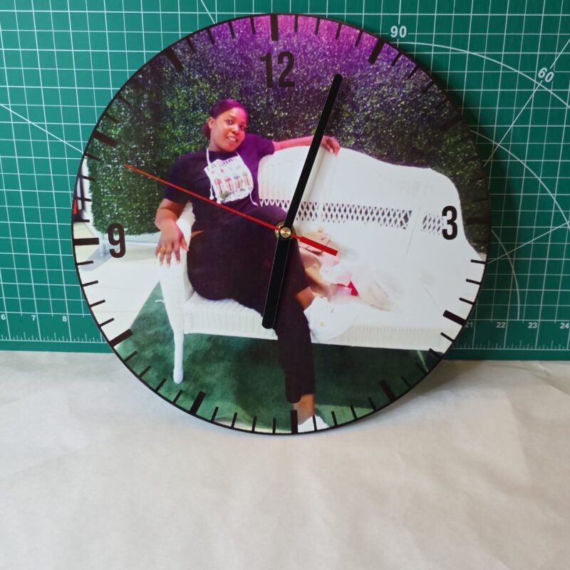 personalized photo wall clock custom sublimation wall clock photo wall clock gift custom clock with photo